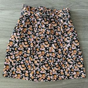 BCBGeneration Floral Tie Skirt